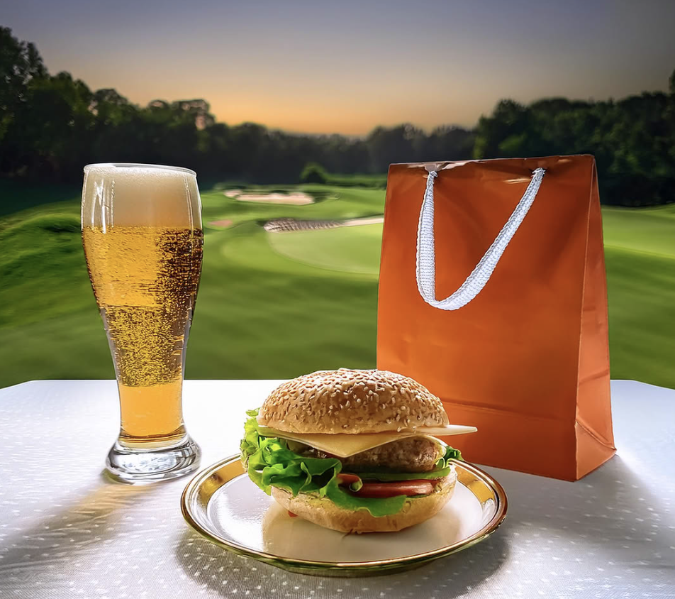 BBQ dinner and drinks